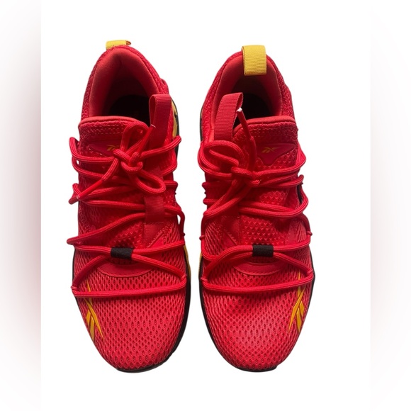 Reebok Boy's Trideca 200 Running Sneaker Kids Mesh Cushioning Shoes Red/Black 5 - Picture 5 of 8